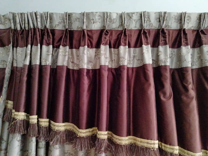 New curtain set 3 designs each have 8-12 ft length 6.5-7ft height 16