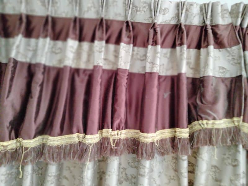 New curtain set 3 designs each have 8-12 ft length 6.5-7ft height 17