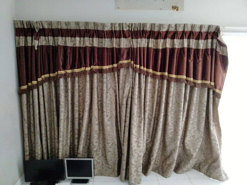 New curtain set 3 designs each have 8-12 ft length 6.5-7ft height 18