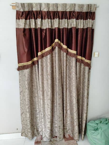 New curtain set 3 designs each have 8-12 ft length 6.5-7ft height 19