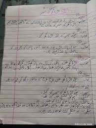 I can write Urdu assignment 3