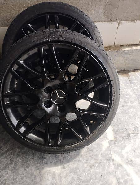 Mercedes alloy wheel brand New Yokohama 225/40/R18/88 4