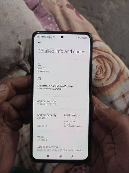 Redmi note 10 pro 6/128 with box & charger 5