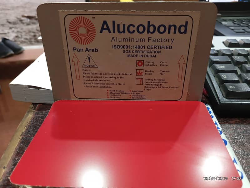 Alucobond Aluminium colored sheet. 2