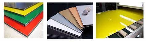 Alucobond Aluminium colored sheet. 13