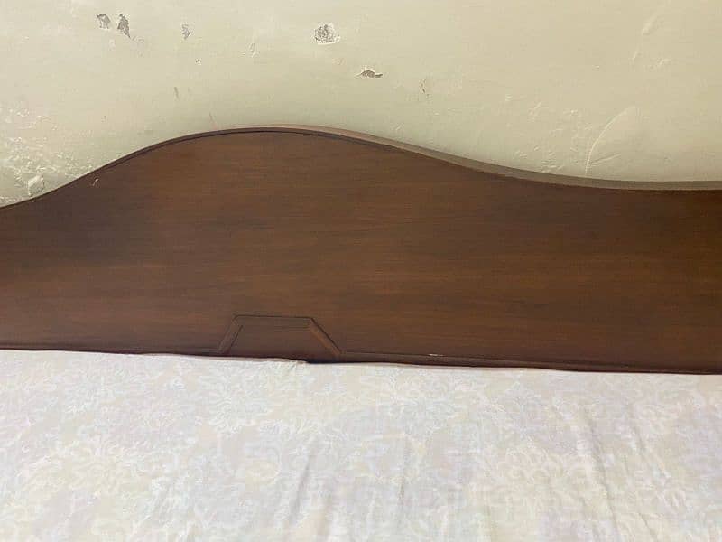 Wooden double bed only without mattress 1