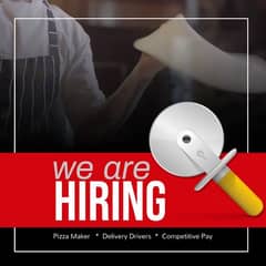 PieGuys Pizzas is looking to hire Pizza Makers and Delivery Riders!