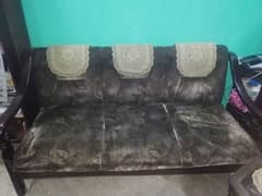 5 Seater (3 Piece) Solid Wood Sofa