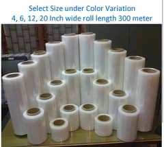 Tab 20,12,8,6,Inches Shrink Wrapping roll Packing Plastic Stretch Roll