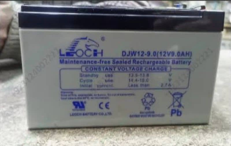 Dry Batteries 12V 9Ah 1
