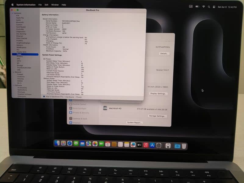 MacBook pro M1 14" 2021 16/512 1