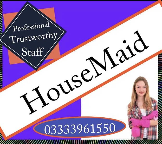 House Maid Babysitter Patient Care Nanny Nursing Staff Driver Cheff 1