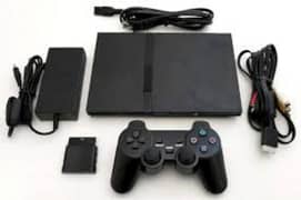 PS2 with 2 contrls and jaildbreak card and 25 games