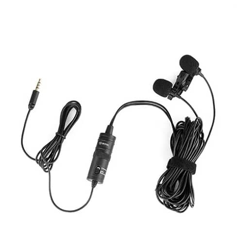 BY-M1DM Dual Omni-directional Lavalier Mic 1