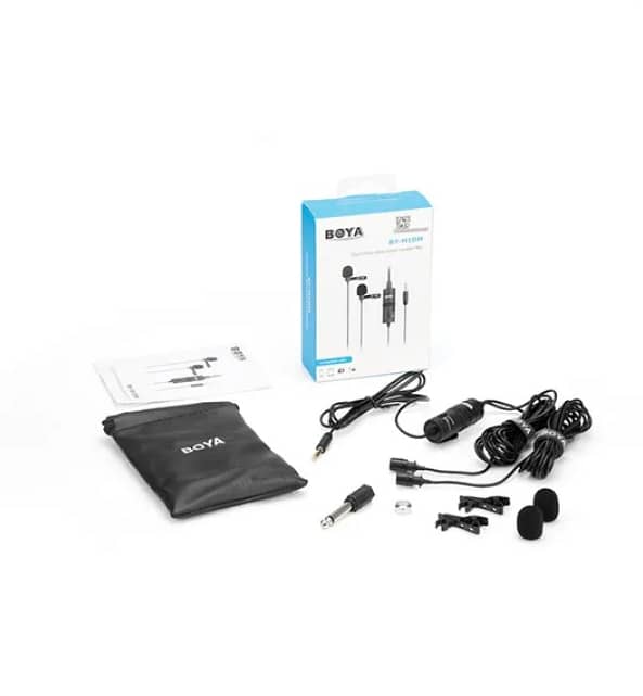 BY-M1DM Dual Omni-directional Lavalier Mic 4