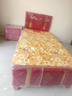 bed with side table brand new