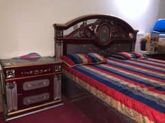 Bed with Side Table • Very Good Condition • Nothing Damaged