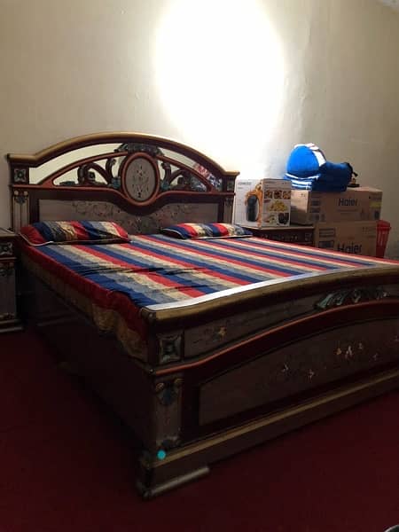 Bed with Side Table • Very Good Condition • Nothing Damaged 2