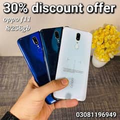 Oppo f11 8/256gb New set charger dual sim pta approved