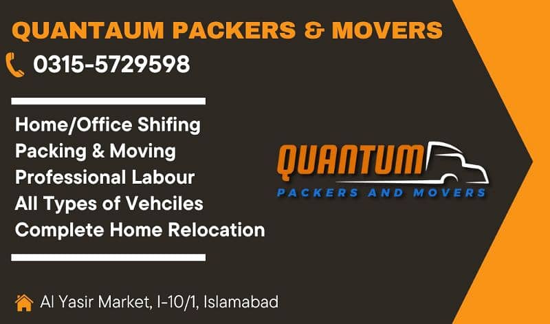 Quantum Mover | Home Shifting, Mazda, Shehzore, Container Truck, Labor 0