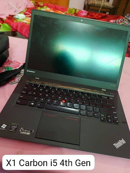 i5 4th Gen Laptop Lenovo X1 Carbon 4GB 256SSD Ultra Slim 3Hours Battry 3