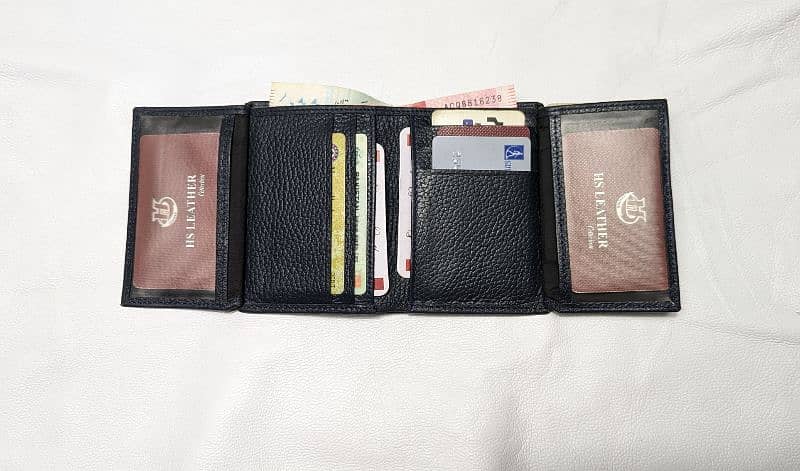 Trifold Mild Cow Leather Wallet 2