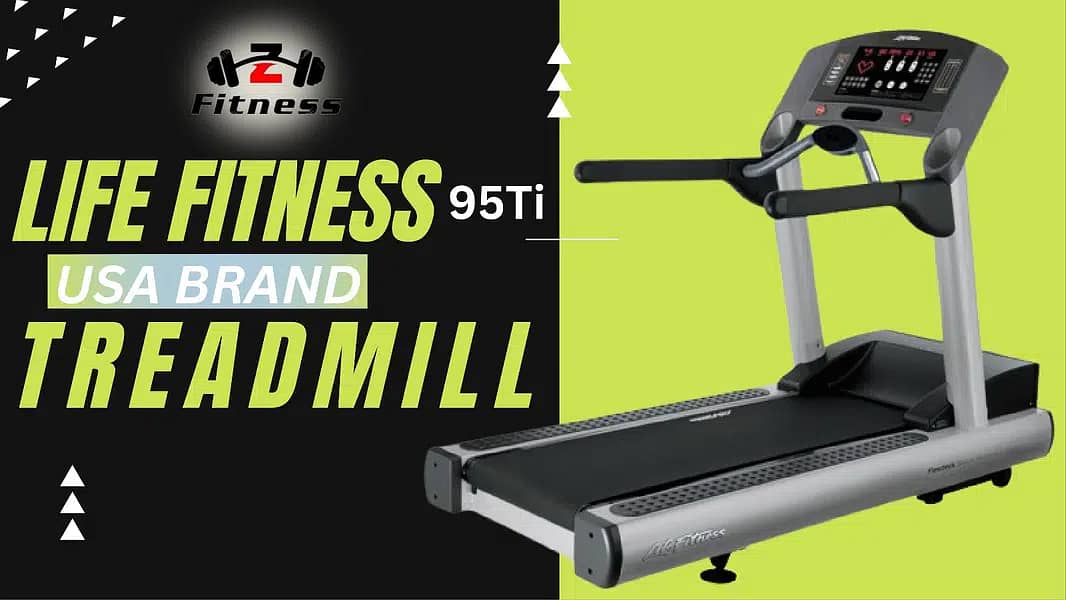 LIFE FITNESS USA BRAND BRAND NEW COMMERCIAL TREADMILL ONLY ON ZFITNESS 8