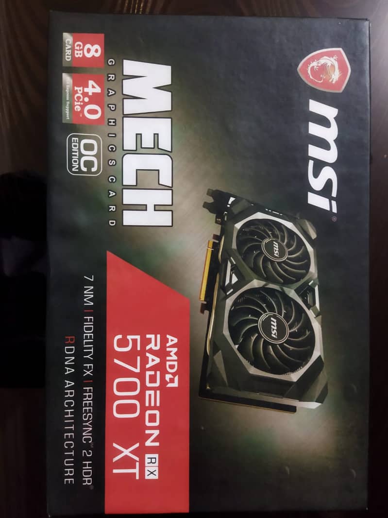 AMD Radeon 5700 XT (MSI) 256-bit 8 GB 2