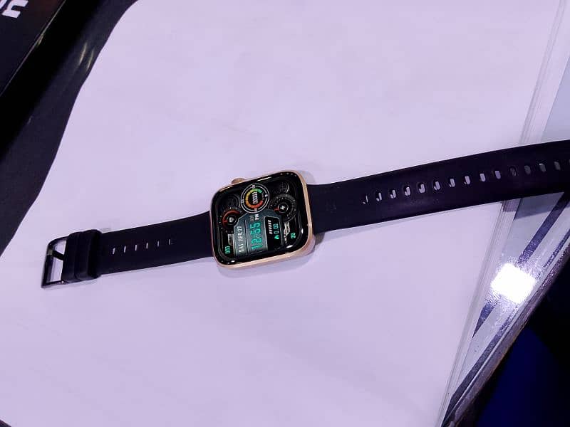 zero LEGEND Smart watch (Black strap Golden Dial) 1