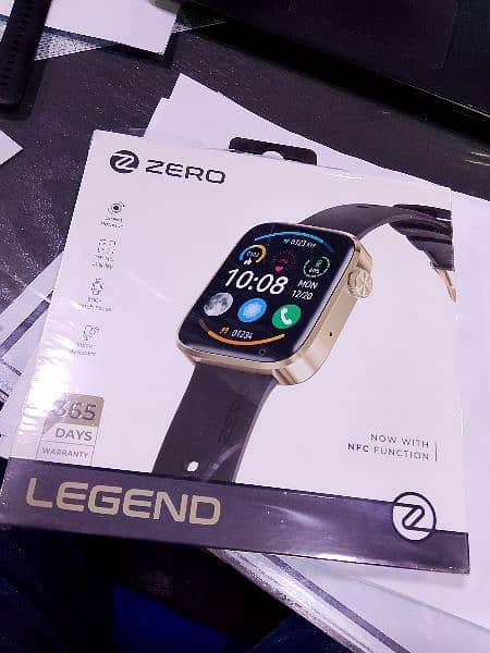 zero LEGEND Smart watch (Black strap Golden Dial) 4