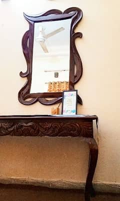 Console with mirror for sale 0