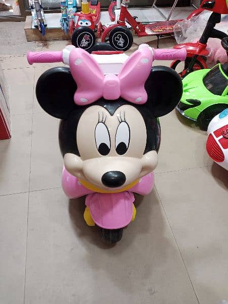 Mickey mouse electric bike cartoon character with light and music 0