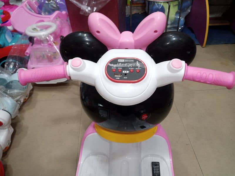 Mickey mouse electric bike cartoon character with light and music 6