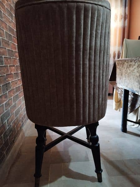 6 Dining Chairs Made in Turkish Fabric 0
