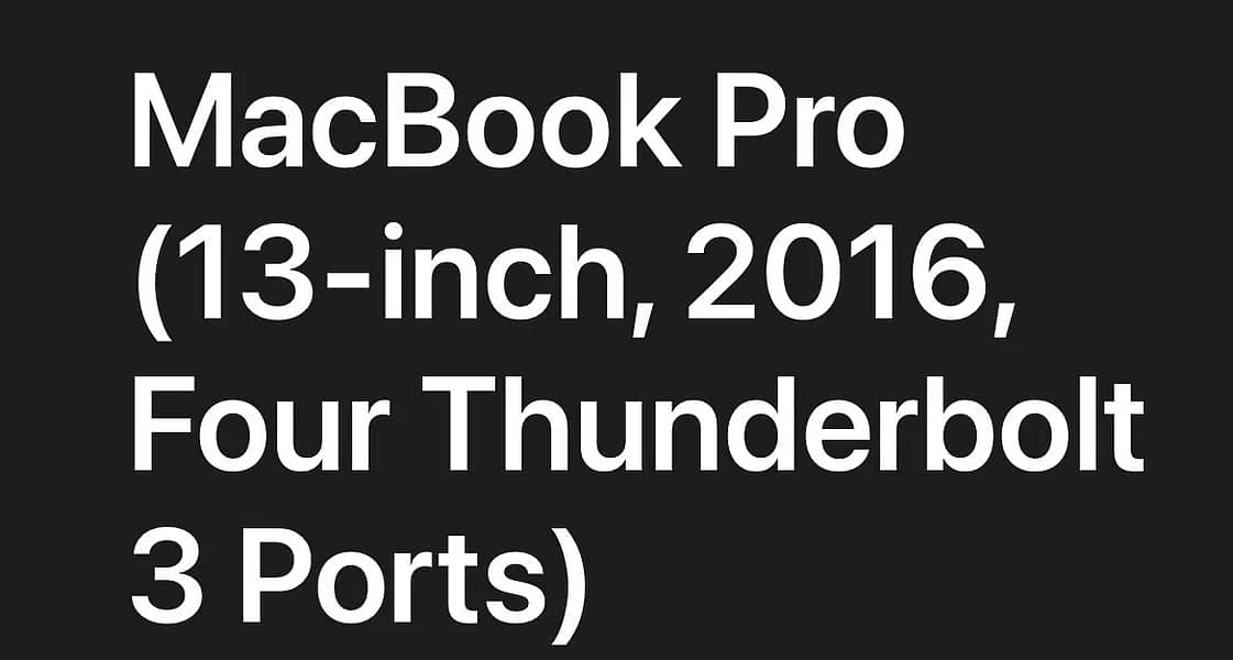 MacBook Pro 13 inch (2016 model) 5