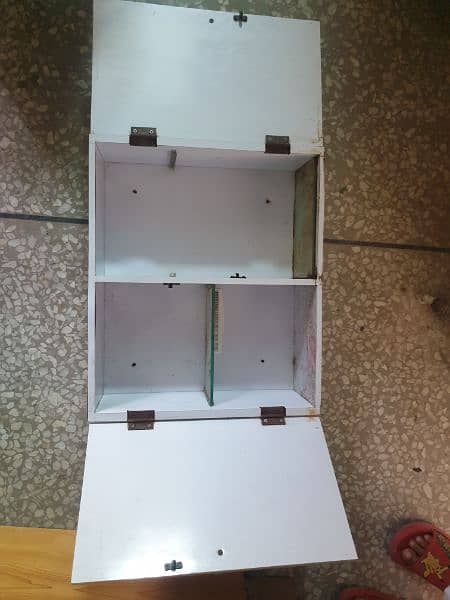 cabinet shelf in wooden white for sale 1