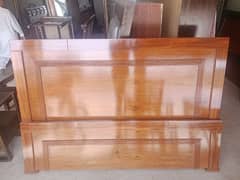 Pure wooden bed for sale.