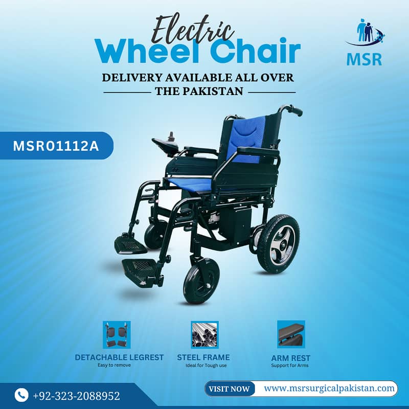 Electric Wheelchair for Sale in Karachi | Brand New | Power Wheelchair 16