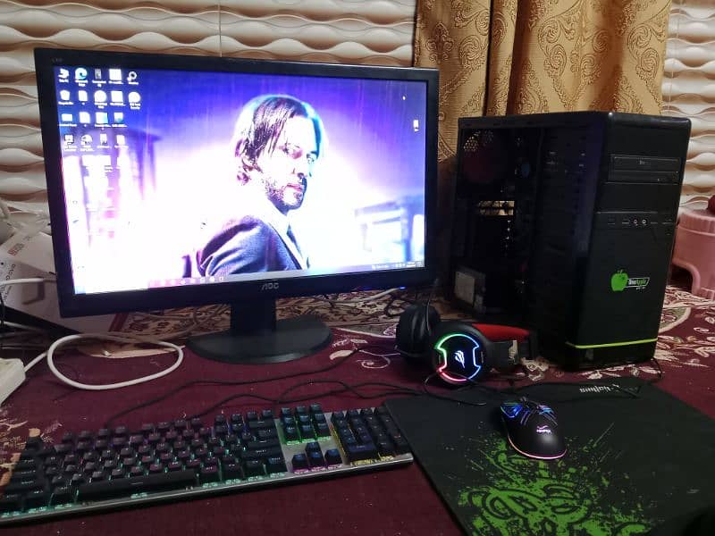 urgent sell gaming PC core i5 6th generation 16gb ram 1TB HD with LED 0