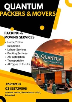 Movers | Your Ultimate Shifting Partner, Truck, Labor, Packing