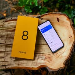 Realme 8 With Original Charger and Box