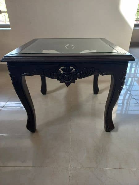 Centre Table and 2 sidetable set 3