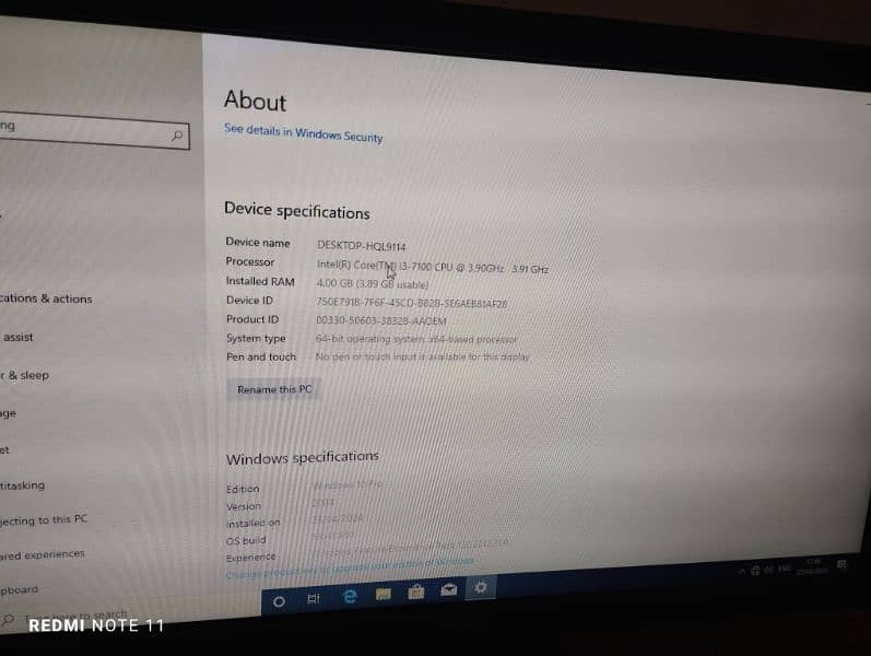 Dell i3 7th Generation, 4GB RAM 500GB Hard with LED and Keyboard Mouse 5