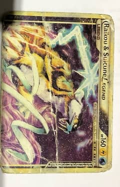 RAIKOU & SUICUNE LEGEND (TOP) ORIGINAL POKEMON CARD 1995