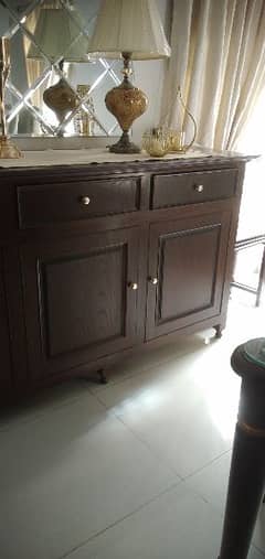 credenza 10 ft wide, 3 ft high and 2 ft deep