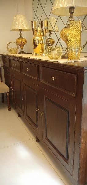 credenza 10 ft wide, 3 ft high and 2 ft deep 2
