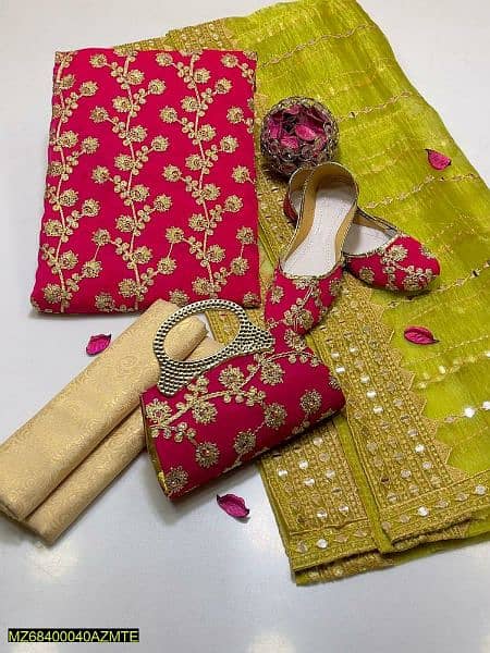 5pcs women chiffon embroidered suit/women cloth/chiffon dress 2