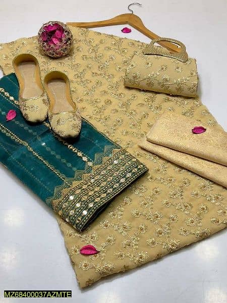 5pcs women chiffon embroidered suit/women cloth/chiffon dress 9