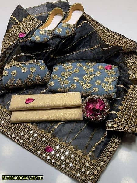 5pcs women chiffon embroidered suit/women cloth/chiffon dress 12