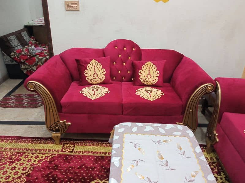 sofa set/6 seater/table set/kaleen/rug/carpet/center table/side tables 2